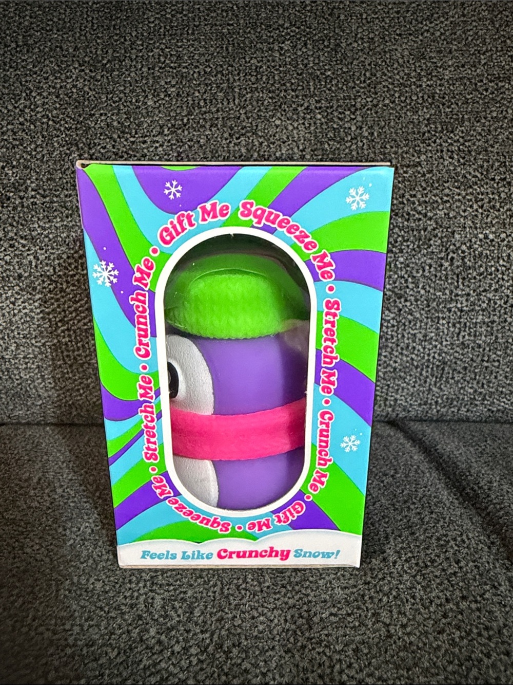 NeeDoh ULTRA RARE Squishmas Polar Glow Penguin Squishy Toy-Glows In The Dark - Picture 2 of 7